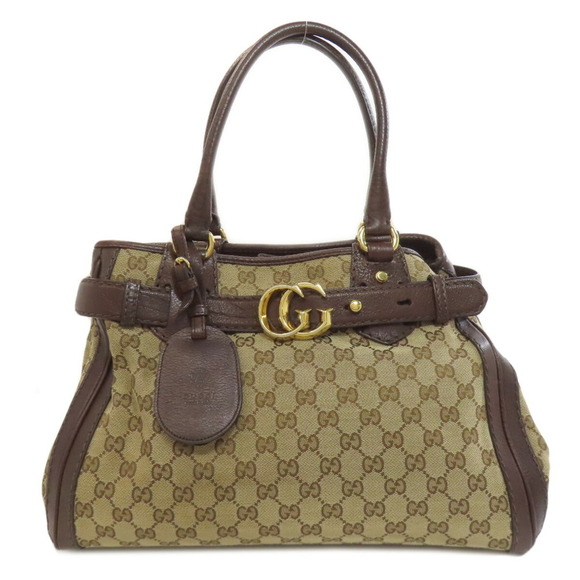 GUCCI Brown Leather Tote Bag - Picture 1 of 11